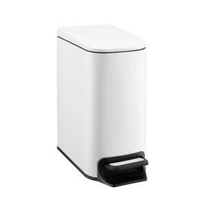 TIPGO Slim Bathroom Trash Can with Lid Soft Close, Step Pedal, 6 Liter / 1.6 ...
